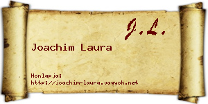 Joachim Laura névjegykártya
